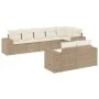 Gartensofa-Set mit beigen Kissen 8 Stück PE-Rattan von , Gartensets - Ref: Foro24-3222817, Preis: 618,85 €, Rabatt: %