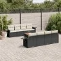 8-piece garden sofa set and black synthetic rattan cushions by , Modular outdoor sofas - Ref: Foro24-3224481, Price: 528,07 €...