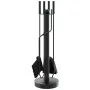 Kaminbesteckset 5-teilig aus Stahl 18x56 cm von , Kaminbesteck - Ref: Foro24-156377, Preis: 66,01 €, Rabatt: %