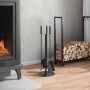 Fireplace tool set 4 pieces steel 22x59 cm by , fireplace tools - Ref: Foro24-156375, Price: 45,62 €, Discount: %