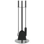 Fireplace tool set 4 pieces steel 22x59 cm by , fireplace tools - Ref: Foro24-156375, Price: 45,62 €, Discount: %