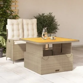 2-piece garden dining set with beige synthetic rattan cushions by , Garden sets - Ref: Foro24-3277475, Price: 387,55 €, Disco...