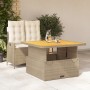 2-teilige Garten-Essgruppe mit beigen Kissen aus synthetischem Rattan von , Gartensets - Ref: Foro24-3277475, Preis: 334,95 €...