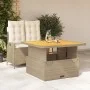 Set comedor de jardín 2 pzas con cojines ratán sintético beige de , Conjuntos de jardín - Ref: Foro24-3277475, Precio: 372,89...