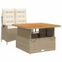 2-piece garden dining set with beige synthetic rattan cushions by , Garden sets - Ref: Foro24-3277475, Price: 387,55 €, Disco...