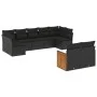 8-piece garden sofa set and black synthetic rattan cushions by , Garden sets - Ref: Foro24-3227966, Price: 572,72 €, Discount: %
