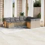 Juego de sofás jardín con cojines beige 10 pzas ratán sintético de , Conjuntos de jardín - Ref: Foro24-3227998, Precio: 615,7...