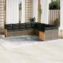 10-piece garden sofa set with gray synthetic rattan cushions by , Garden sets - Ref: Foro24-3228034, Price: 606,31 €, Discoun...