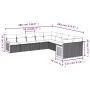 10-piece garden sofa set with gray synthetic rattan cushions by , Garden sets - Ref: Foro24-3228034, Price: 606,31 €, Discoun...
