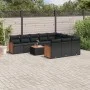 11-teiliges Gartensofa-Set und schwarze synthetische Rattankissen von , Gartensets - Ref: Foro24-3228022, Preis: 690,20 €, Ra...