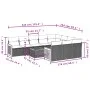 11-teiliges Gartensofa-Set und schwarze synthetische Rattankissen von , Gartensets - Ref: Foro24-3228022, Preis: 690,20 €, Ra...