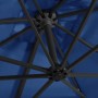 Cantilever parasol LED lights azure blue steel pole 250x250 cm by vidaXL, Umbrellas - Ref: Foro24-46997, Price: 121,62 €, Dis...