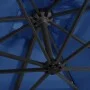 Cantilever parasol LED lights azure blue steel pole 250x250 cm by vidaXL, Umbrellas - Ref: Foro24-46997, Price: 120,04 €, Dis...