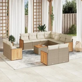Set de sofás de jardín 12 pzas y cojines ratán sintético marrón de , Conjuntos de jardín - Ref: Foro24-3228186, Precio: 925,8...