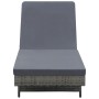 Liege mit Rollen und Kissen aus anthrazitgrauem synthetischem Rattan von vidaXL, Liegen - Ref: Foro24-47753, Preis: 146,06 €,...