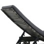 Liege mit Rollen und Kissen aus anthrazitgrauem synthetischem Rattan von vidaXL, Liegen - Ref: Foro24-47753, Preis: 146,06 €,...