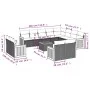 Garden sofa set with cushions 13 pieces gray synthetic rattan by , Garden sets - Ref: Foro24-3228202, Price: 895,87 €, Discou...