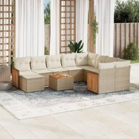 11-piece garden sofa set with beige synthetic rattan cushions by , Garden sets - Ref: Foro24-3228242, Price: 702,88 €, Discou...