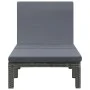 Lounger with anthracite gray synthetic rattan cushion by vidaXL, Loungers - Ref: Foro24-47752, Price: 139,80 €, Discount: %