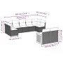 9-teiliges Gartensofa-Set mit beigen synthetischen Rattankissen von , Gartensets - Ref: Foro24-3227970, Preis: 563,15 €, Raba...