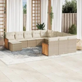 12-piece garden sofa set and brown synthetic rattan cushions by , Garden sets - Ref: Foro24-3228263, Price: 766,00 €, Discoun...