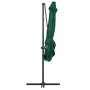 Freischwinger mit LED-Leuchten und grüner Stahlstange 250x250 cm von vidaXL, Sonnenschirme - Ref: Foro24-46993, Preis: 89,78 ...