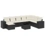 Set de sofás de jardín 8 piezas y cojines ratán sintético negro de , Conjuntos de jardín - Ref: Foro24-3222965, Precio: 533,3...