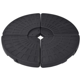 Fächerförmiger Schirmständer 4 Stück Schwarz von vidaXL, Schirmständer - Ref: Foro24-47857, Preis: 100,59 €, Rabatt: %