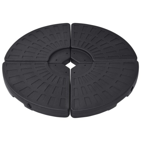 Fächerförmiger Schirmständer 4 Stück Schwarz von vidaXL, Schirmständer - Ref: Foro24-47857, Preis: 100,59 €, Rabatt: %