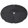 Fächerförmiger Schirmständer 4 Stück Schwarz von vidaXL, Schirmständer - Ref: Foro24-47857, Preis: 81,18 €, Rabatt: %