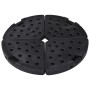 Fächerförmiger Schirmständer 4 Stück Schwarz von vidaXL, Schirmständer - Ref: Foro24-47857, Preis: 100,59 €, Rabatt: %