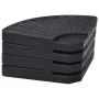 Fächerförmiger Schirmständer 4 Stück Schwarz von vidaXL, Schirmständer - Ref: Foro24-47857, Preis: 81,18 €, Rabatt: %