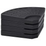 Fächerförmiger Schirmständer 4 Stück Schwarz von vidaXL, Schirmständer - Ref: Foro24-47857, Preis: 100,59 €, Rabatt: %