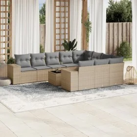 11-piece garden sofa set with beige synthetic rattan cushions by , Garden sets - Ref: Foro24-3223098, Price: 691,89 €, Discou...