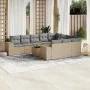 11-piece garden sofa set with beige synthetic rattan cushions by , Garden sets - Ref: Foro24-3223098, Price: 691,91 €, Discou...