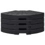 Fächerförmiger Schirmständer 4 Stück Schwarz von vidaXL, Schirmständer - Ref: Foro24-47857, Preis: 81,18 €, Rabatt: %
