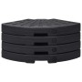 Fächerförmiger Schirmständer 4 Stück Schwarz von vidaXL, Schirmständer - Ref: Foro24-47857, Preis: 100,59 €, Rabatt: %