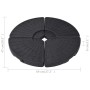 Fächerförmiger Schirmständer 4 Stück Schwarz von vidaXL, Schirmständer - Ref: Foro24-47857, Preis: 100,59 €, Rabatt: %