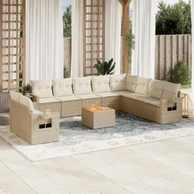 11-piece garden sofa set with beige synthetic rattan cushions by , Modular outdoor sofas - Ref: Foro24-3224637, Price: 748,82...
