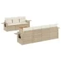 Garden sofa set with beige cushions 8 pcs PE rattan by , Modular outdoor sofas - Ref: Foro24-3224469, Price: 568,25 €, Discou...