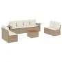 9-piece garden sofa set with beige synthetic rattan cushions by , Modular outdoor sofas - Ref: Foro24-3224525, Price: 562,18 ...