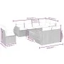 9-teiliges Gartensofa-Set mit beigen synthetischen Rattankissen von , Gartensets - Ref: Foro24-3225100, Preis: 635,02 €, Raba...