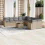 11-piece garden sofa set with beige synthetic rattan cushions by , Garden sets - Ref: Foro24-3219509, Price: 674,41 €, Discou...