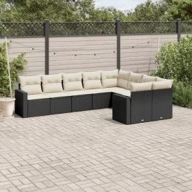 8-teiliges Gartensofa-Set und schwarze synthetische Rattankissen von , Gartensets - Ref: Foro24-3219426, Preis: 525,68 €, Rab...