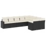 8-piece garden sofa set and black synthetic rattan cushions by , Garden sets - Ref: Foro24-3219426, Price: 506,86 €, Discount: %