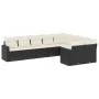 8-teiliges Gartensofa-Set und schwarze synthetische Rattankissen von , Gartensets - Ref: Foro24-3219426, Preis: 524,34 €, Rab...
