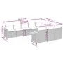 Garden sofa set with beige cushions 10 pieces synthetic rattan by , Garden sets - Ref: Foro24-3227179, Price: 636,42 €, Disco...