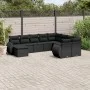 Garden sofa set 10 pieces with black synthetic rattan cushions by , Modular outdoor sofas - Ref: Foro24-3221854, Price: 657,5...