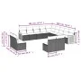 Garden sofa set with cushions 13 pieces gray synthetic rattan by , Garden sets - Ref: Foro24-3260569, Price: 811,32 €, Discou...