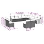 Gartensofa-Set mit Kissen, 13-teilig, graues synthetisches Rattan von , Gartensets - Ref: Foro24-3260569, Preis: 823,68 €, Ra...